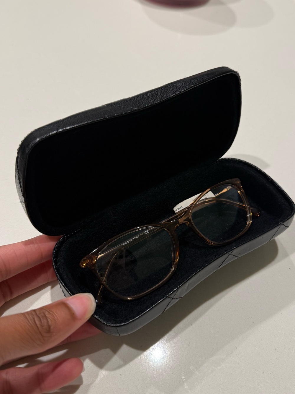CHANEL Women's Tortoiseshell Brown Glasses